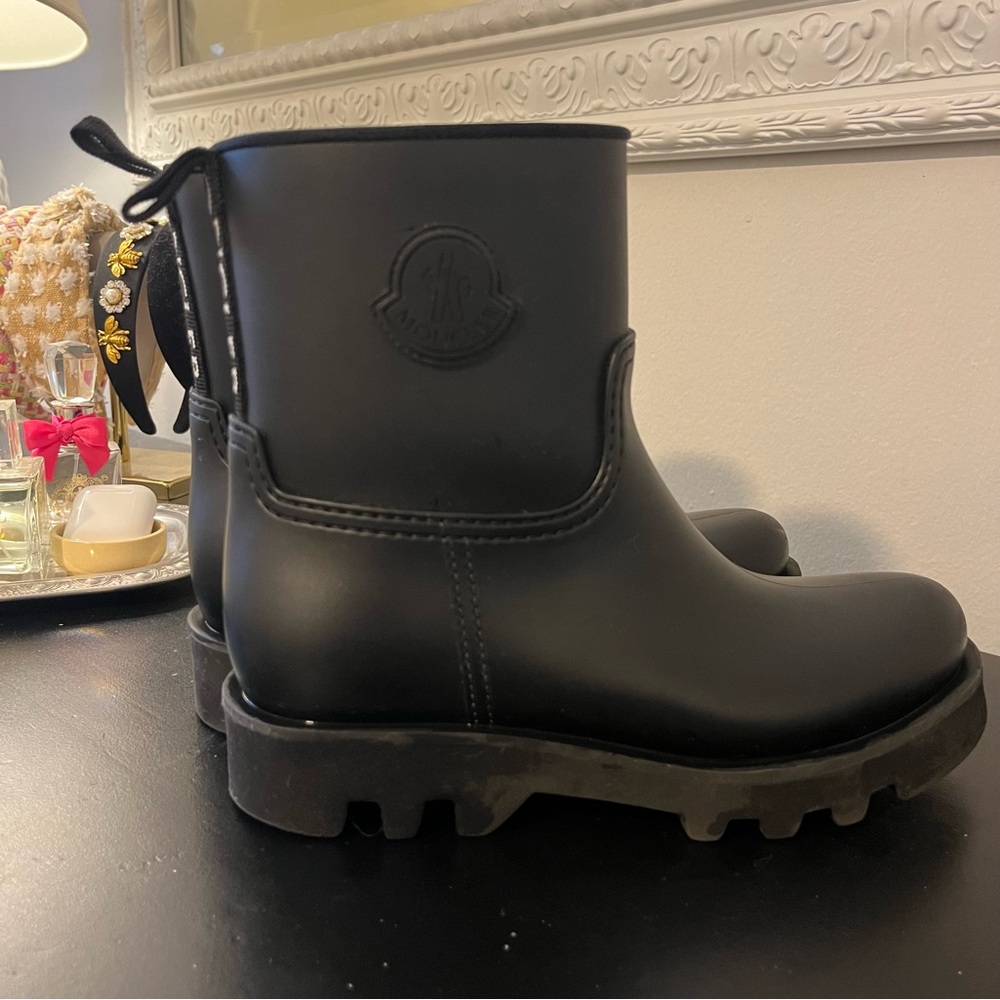 Moncler Black Ankle Boots